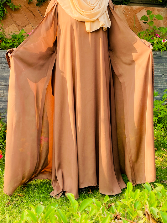 Desert Bloom Double-Layered Abaya