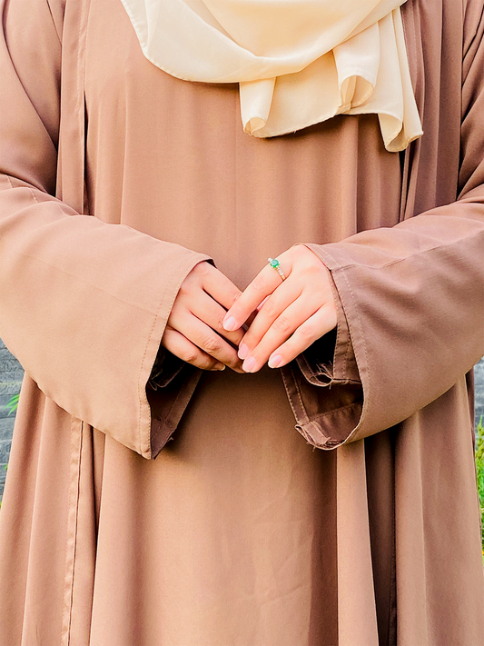Desert Bloom Double-Layered Abaya
